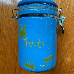 Hand painted ironstone Pier 1 canister